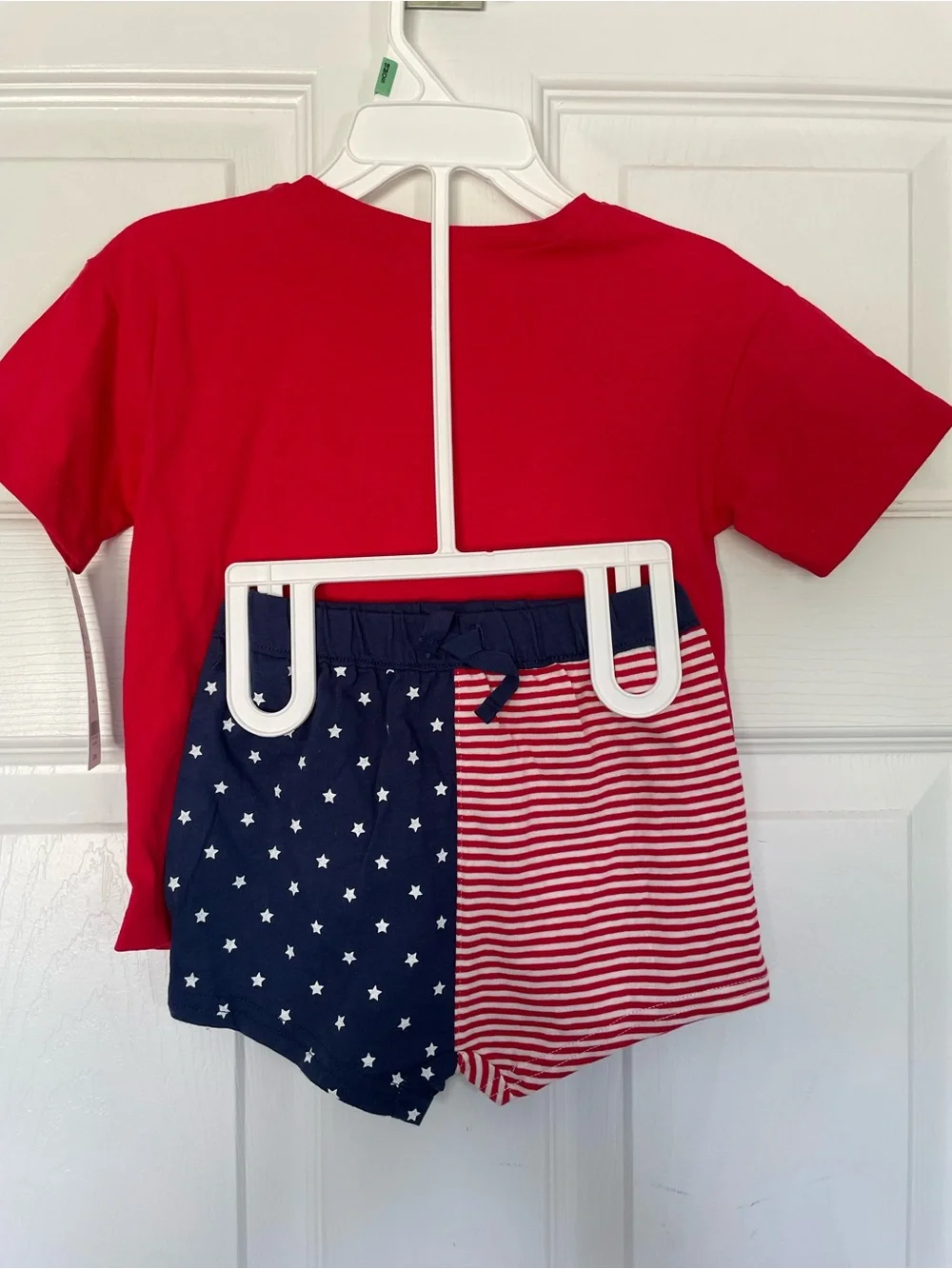Carter's Red 'Little Firecracker' Tee with Patriotic Bottoms